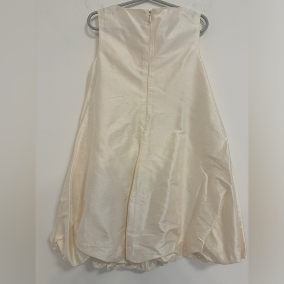 Biscotti Cream Bow Dress for Kids - Picture 2 of 4